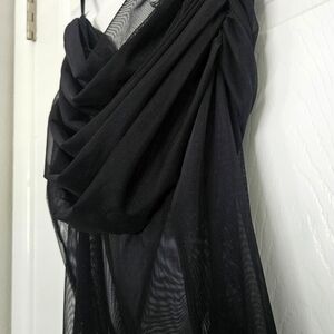 Elegant Black Sheer Blouse